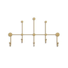 Wallity Iyon-A Gancho de pared metálico Dorado